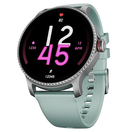 boAt Lunar Discovery w/ 1.39" (3.5 cm) HD Display, Smart Watch for Men & Women(Mint Green)
