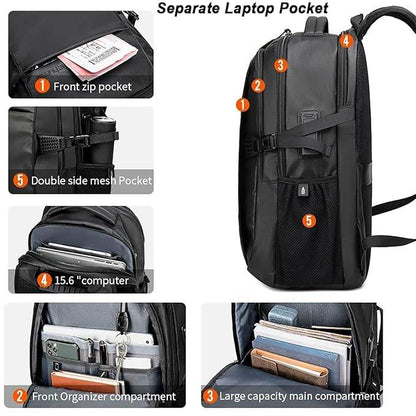 Arctic Hunter Backpack for Men Women 30L Office Casual 15.6-inch Laptop Bag Water-resistant Multi-pockets Sleek Smart College Backpack with USB Port YKK Zipper - Rajputtrade