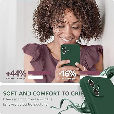 iPhone 11 Cover Soft Liquid Silicone Slim Protective Shockproof (Silicone Green)