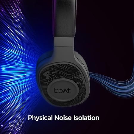 boAt Rockerz 550/Rockerz 558 Over Ear Bluetooth Headphones with Upto 20 Hours Playback, 50MM Drivers (Black)