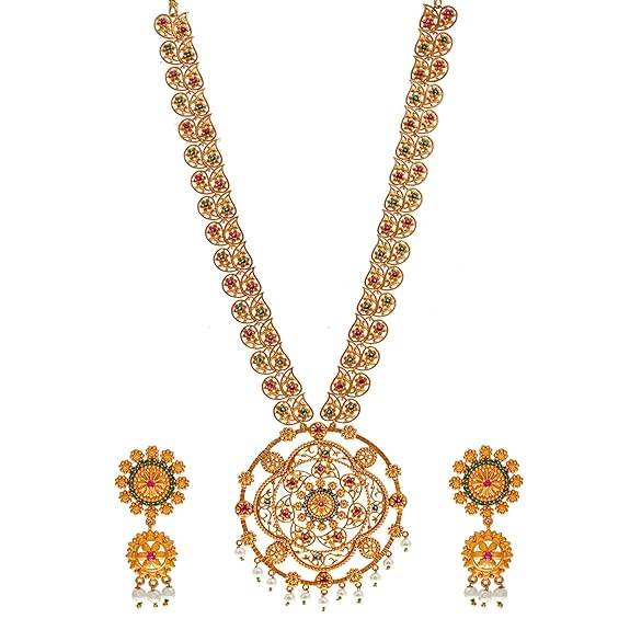 Bela Royal Long Necklace Set For Womens Jewellery Set - Rajputtrade
