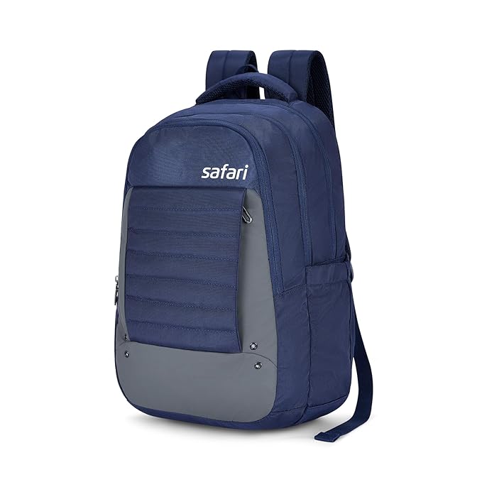 Safari Spade 34L Formal Laptop Backpack with Raincover, Antitheft Pocket, 3 Compartments, Front Pocket, Smart Trolley Sleeve, Office Bag, College Backpack, Travel Bag, School Bag - Rajputtrade