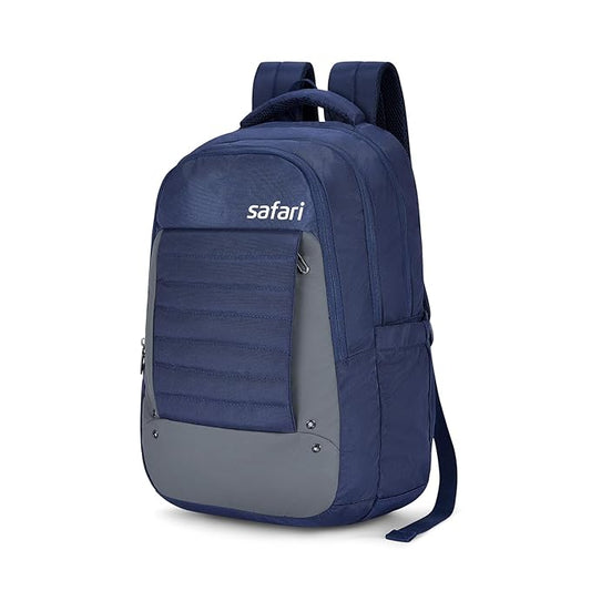 Safari Spade 34L Formal Laptop Backpack with Raincover, Antitheft Pocket, 3 Compartments, Front Pocket, Smart Trolley Sleeve, Office Bag, College Backpack, Travel Bag, School Bag - Rajputtrade