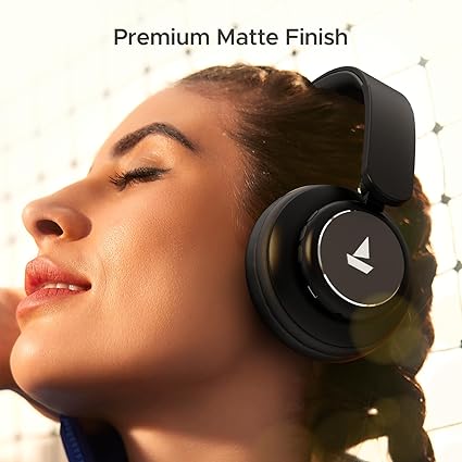 boAt Rockerz 450 Pro Bluetooth On Ear Headphones with Mic with 70 Hours Battery, 40Mm Drivers (Black)