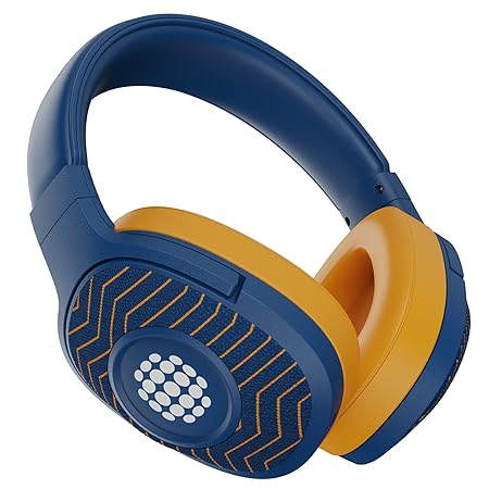 boAt Rockerz 550 Sunburn Edition with 50MM Drivers, 20 Hours Playback, Physical Noise Isolation, Wireless Headphone (Jazzy Blue)