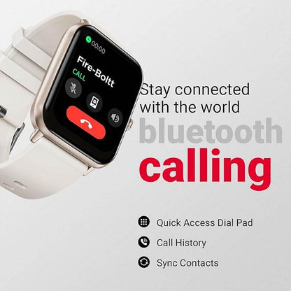 Fire-Boltt Ninja Call Pro Plus Fusion Smart Watch 1.83 inch with Bluetooth Calling (Starlight) - Rajputtrade