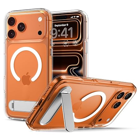 Spigen Ultra Hybrid S MagFit Back Cover Case Compatible with iPhone 17 Pro (TPU + Poly Carbonate | Clear White)