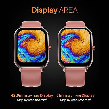 Fire-Boltt Ninja Call Pro Max Smart Watch 2.01 inch Display, Bluetooth Calling (Pink) - Rajputtrade