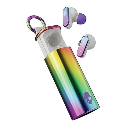 Skullcandy Dime Evo Wireless Earbuds, Bluetooth Headphones, Noise Isolating Fit, Up to 36 Hours Battery, Microphone, Easy Carry with Clip-Anywhere Case (5 color options)
