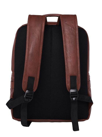 FUR JADEN Vegan Leather Stylish 15.6 Inch Laptop Backpack Travel Weekender Bag For Men Women - Rajputtrade