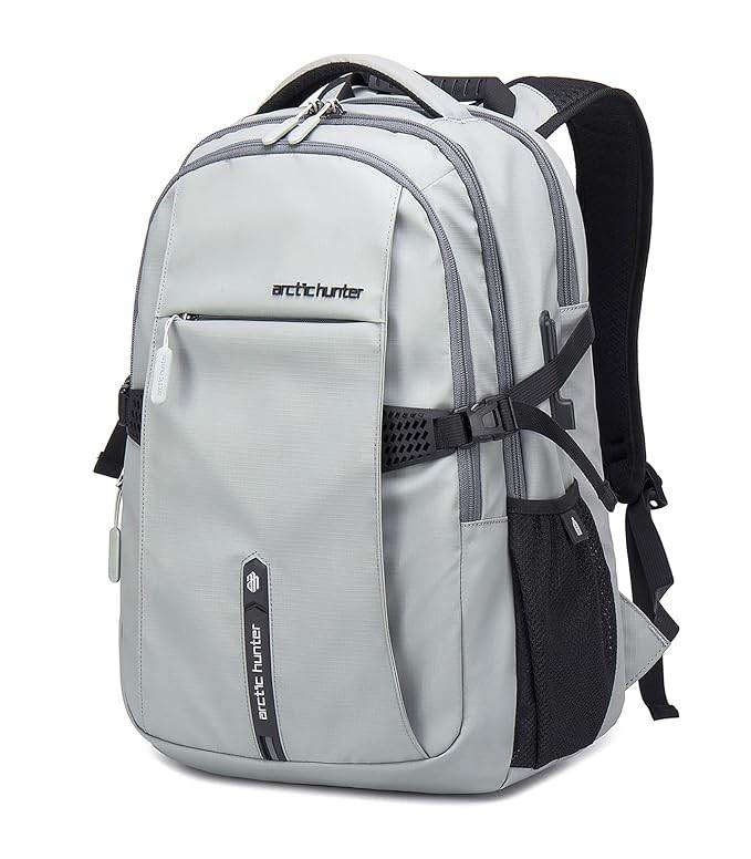 Arctic Hunter Backpack for Men Women 30L Office Casual 15.6-inch Laptop Bag Water-resistant Multi-pockets Sleek Smart College Backpack with USB Port YKK Zipper - Rajputtrade