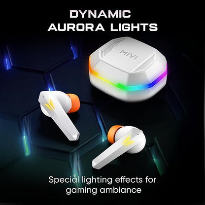Mivi Commando X7 [Just Launched] Gaming in Ear Earbuds: 35ms Low Latency, 13mm Bass Drivers, 50Hrs Playtime, Type C (White) - Rajputtrade