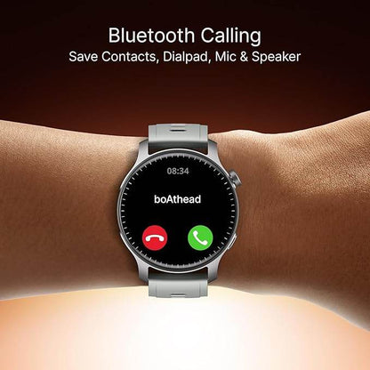 boAt New Launch Ultima Prime smartwatch with 1.43” AMOLED Display, Personalized Fitness Nudges (Silver) - Rajputtrade
