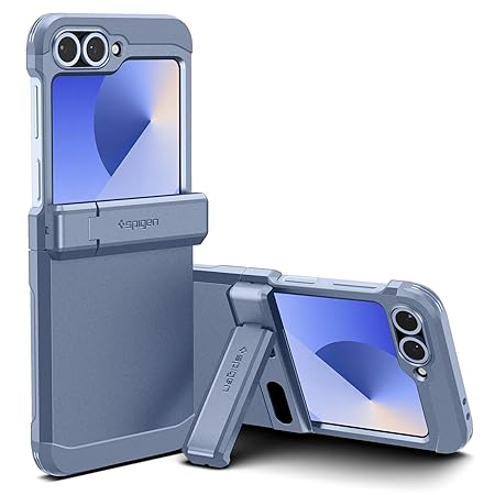 Spigen Tough Armor Pro for Samsung Galaxy Z Flip 7 FE Case, Galaxy Z Flip 6 Back Cover - TPU+PC｜Sierra Blue