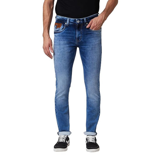 Spykar Low Rise Skinny Fit Blue Jeans for Men(Size 38) - Rajputtrade