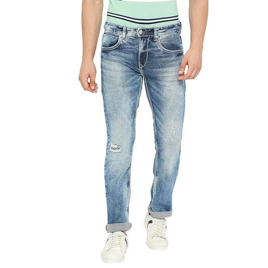 Men's Rover Regular Fit Mid-Rise Jeans (Size 34) - Rajputtrade