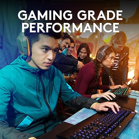 Logitech G213 Prodigy USB Gaming Keyboard, LIGHTSYNC RGB Backlit Keys, Spill-Resistant, Customizable Keys, Dedicated Multi-Media Keys - Black - Rajputtrade