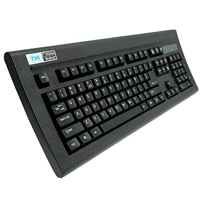 TVS ELECTRONICS Gold Prime Mechanical Wired Keyboard | Dustproof Key switches | Guaranteed 50 Million keystrokes | 1.5 Meter USB Cable, USB Gold Keyboard (Black) - Rajputtrade
