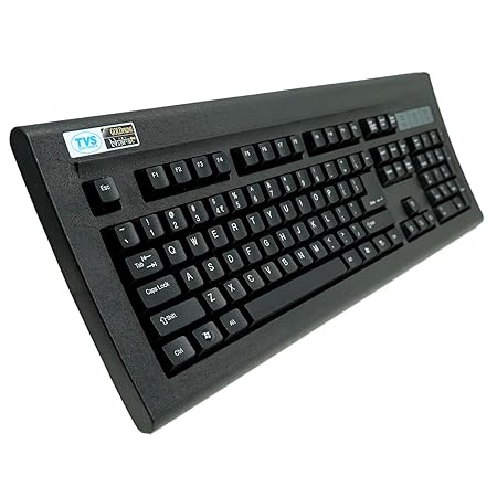 TVS ELECTRONICS Gold Prime Mechanical Wired Keyboard | Dustproof Key switches | Guaranteed 50 Million keystrokes | 1.5 Meter USB Cable, USB Gold Keyboard (Black) - Rajputtrade