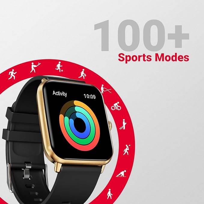 Fire-Boltt Ninja Call Pro Plus Smart Watch 1.83 inch with Bluetooth Calling (Gold Black) - Rajputtrade