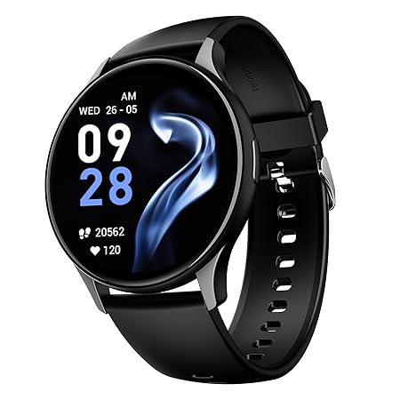 boAt Lunar Peak w/ 1.45" (3.6 cm) AMOLED Display, Advanced BT Calling, Smart Watch for Men & Women(Black)