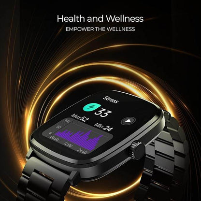 boAt Ultima Regal w/ 2.01”(5.10 cm) Crystal-Clear AMOLED Display, Fitness Smart Watch for Men & Women (Steel Black) - Rajputtrade