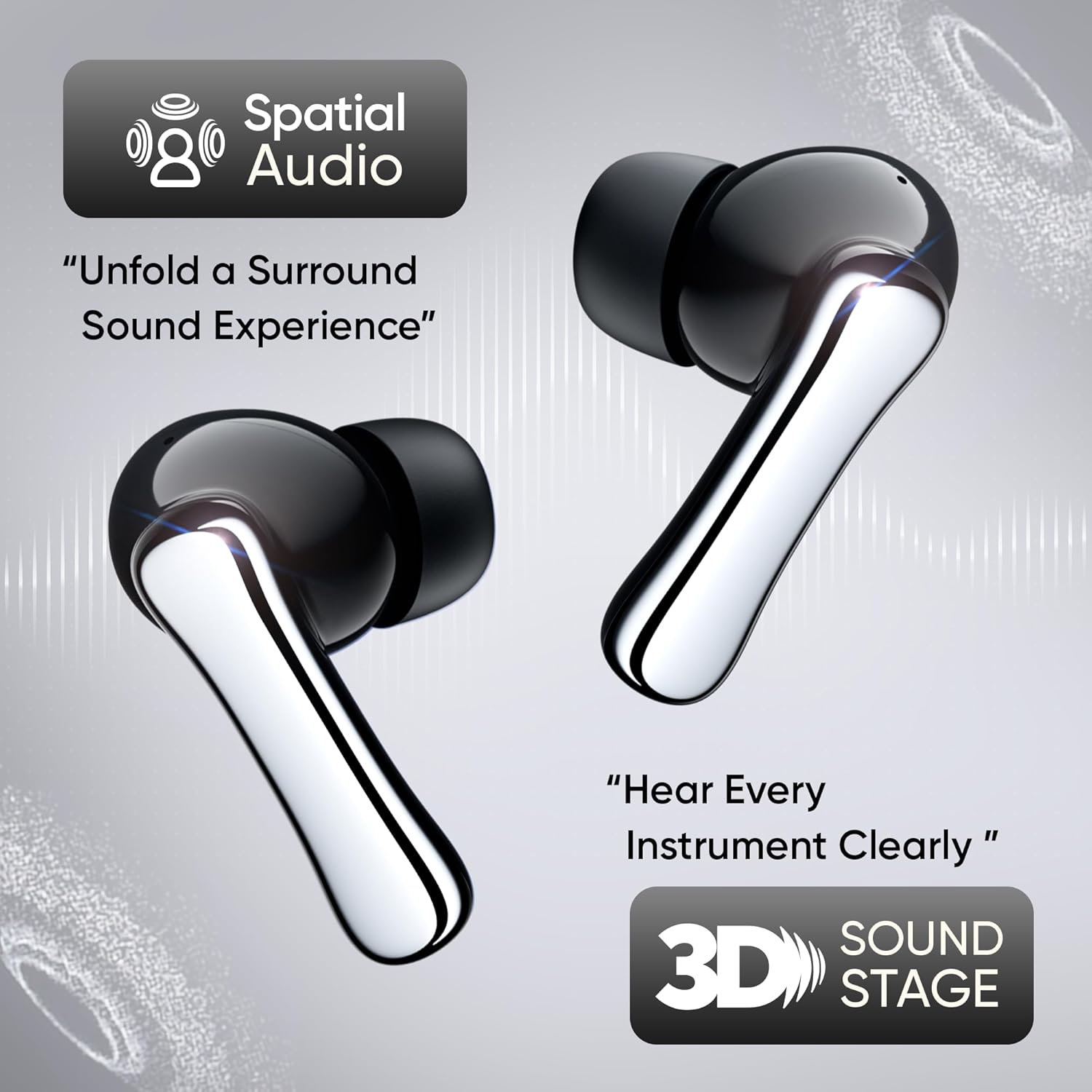 Mivi SuperPods Halo [Flagship Launch], True Wireless Earbuds (Black) - Rajputtrade