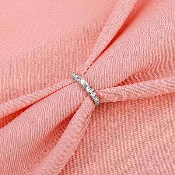 925 Silver Zircon Love Ring | Gifts for Women & Girls - Rajputtrade