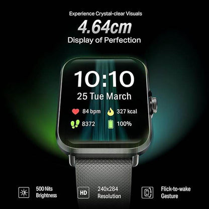 boAt New Launch Storm Infinity w/ 15 Days Extensive Battery fueled by Huge 550mAh Battery, 1.83”(4.65cm)HD Display (Silver Mist) - Rajputtrade