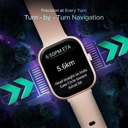 boAt Wave Sigma 3 w/Turn-by-Turn Navigation, 2.01" HD Display, Emergency SOS Smart Watch for Men & Women (Cherry Blossom) - Rajputtrade