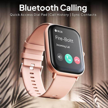 Fire-Boltt Ninja Call Pro Max Smart Watch 2.01 inch Display, Bluetooth Calling (Pink) - Rajputtrade