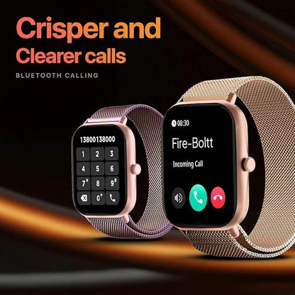 Fire-Boltt Ninja Call Pro Max Smart Watch 2.01 inch Display, Bluetooth Calling (Gold) - Rajputtrade