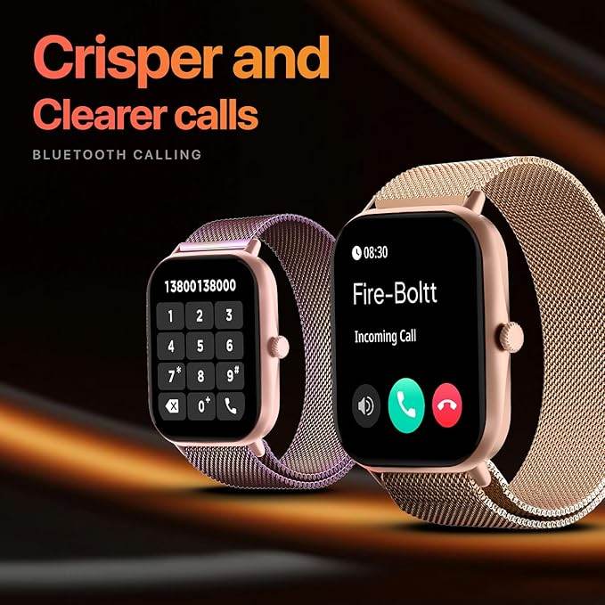Fire-Boltt Ninja Call Pro Max Smart Watch 2.01 inch Display, Bluetooth Calling (Silver) - Rajputtrade