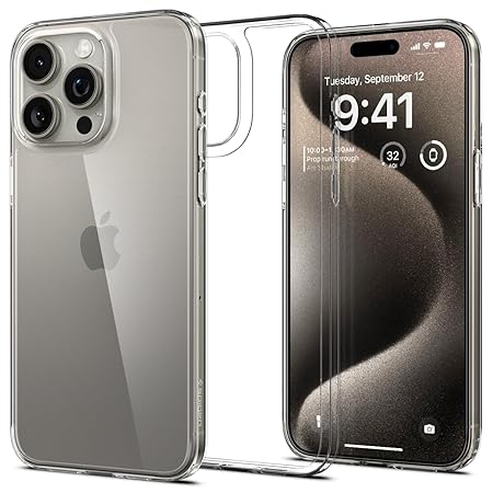 Spigen Air Skin Hybrid MagFit Back Cover Case Compatible with iPhone 15 Pro Max (TPU + Poly Carbonate | White)