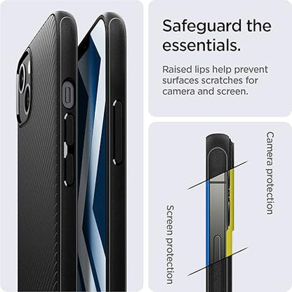 Spigen Mag Armor Back Cover Case Compatible with iPhone 13 mini (TPU | Matte Black)