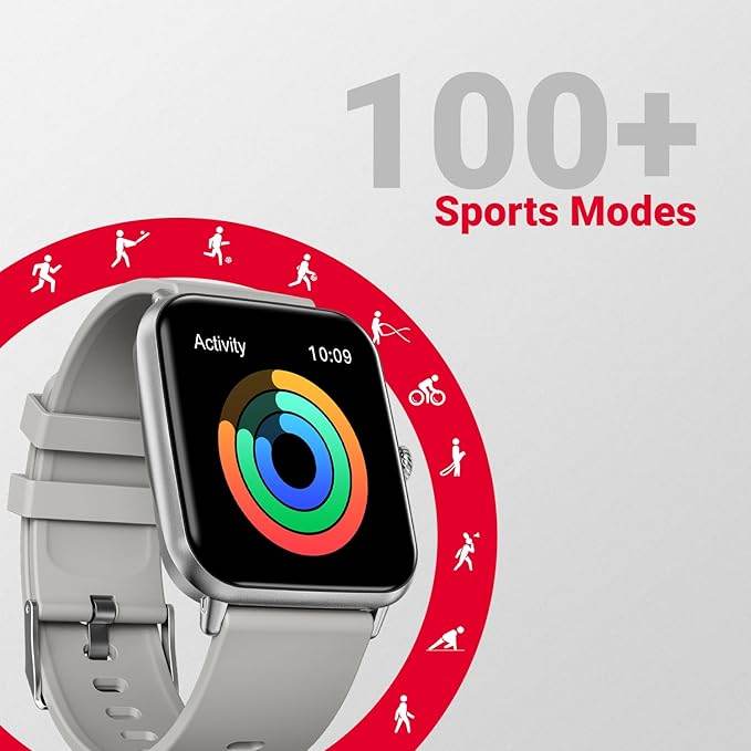 Fire-Boltt Ninja Call Pro Plus Smart Watch 1.83 inch with Bluetooth Calling (Grey) - Rajputtrade
