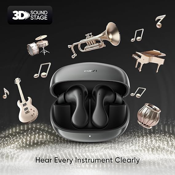 Mivi SuperPods Concerto [Flagship Launch] Dolby Audio in Ear Ear Buds Wireless with 35dB ANC, BT v5.4 Earbuds - Rajputtrade