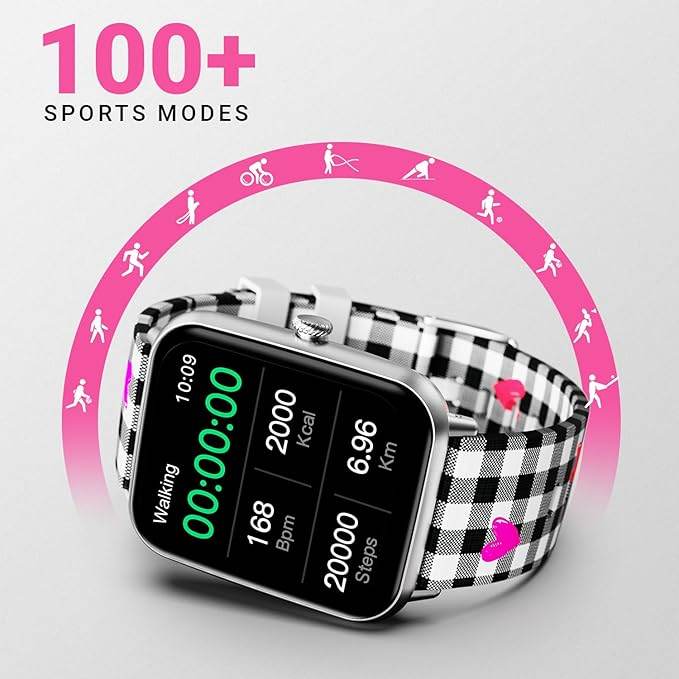 Fire-Boltt Ninja Call Pro Plus Checkmate Smart Watch 1.83 inch with Bluetooth Calling (Black Valentine) - Rajputtrade