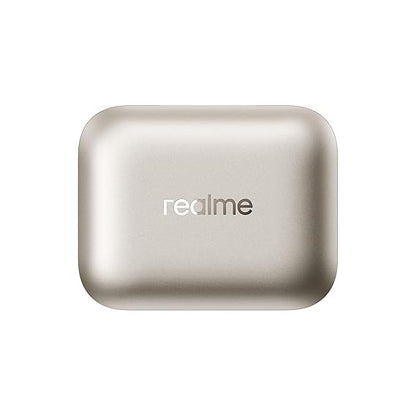 Realme Buds Air 7,12.4mm Dynamic Bass Drivers,52Hrs Playtime,52dB Hybrid ANC,6 Mic ENC,45ms Low Latency,360° Spatial Audio,Hi-Res LHDC,IP55 Dust & Water Resistant,True Wireless TWS BT v5.4(Ivory Gold)