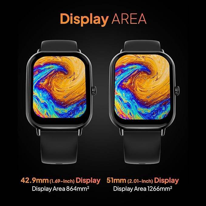 Fire-Boltt Ninja Call Pro Max Smart Watch 2.01 inch Display, Bluetooth Calling (Black) - Rajputtrade