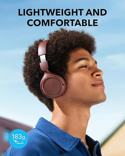 soundcore H30i Wireless On-Ear Headphones, Foldable Design, Pure Bass, 70H Playtime, Bluetooth 5.3 (Red)