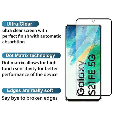 Samsung Galaxy S21FE 5G tempered glass with Full Edge Protection