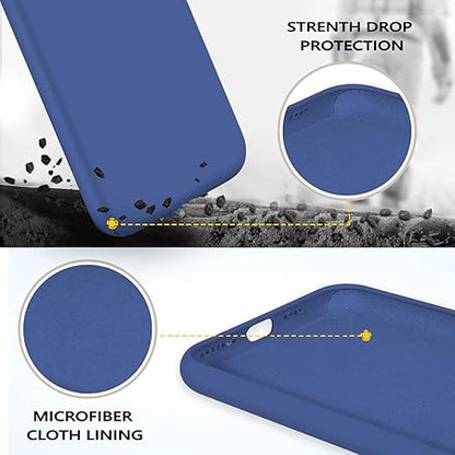 iPhone 11 Pro Max 6.5 inch, Shockproof Slim Back Cover Liquid Silicone Case - Blue