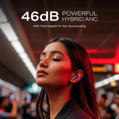 boAt Airdopes Prime 701 ANC (2025 Launch),46dB Hybrid ANC, 50Hr Battery, Real Spatial Audio, TWS Ear Buds Wireless Earphones with mic (3 Color Options)