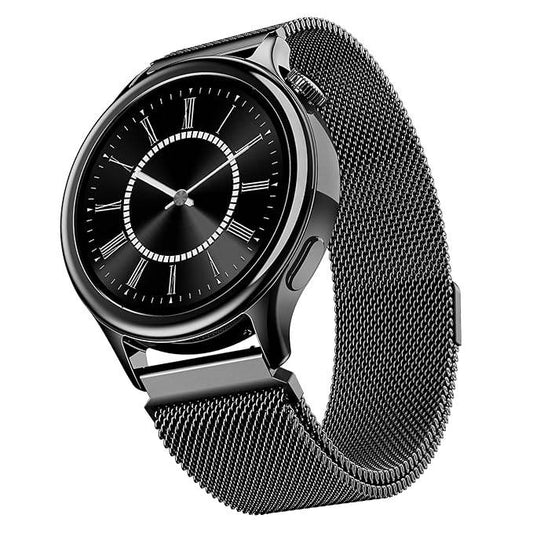 boAt Enigma Daze Women's Luxury Smart Watch w/ 1.3”(3.3cm) Luminous Display, HR & SpO2 (Metallic Black) - Rajputtrade