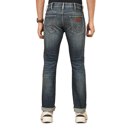 Wrangler Men's Millard Straight Fit Mid-Rise Jeans(Size 32) - Rajputtrade