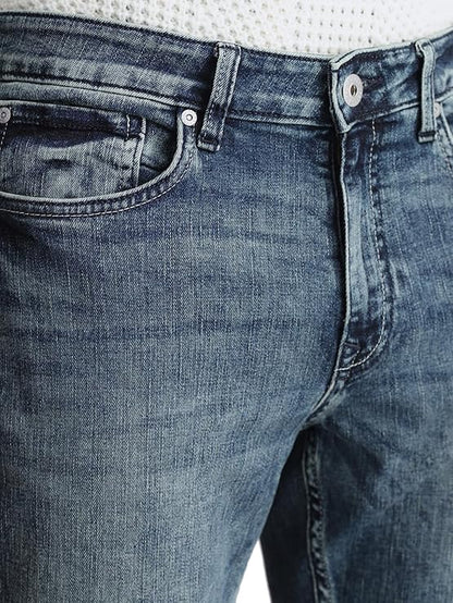 JACK & JONES Slim Fit Jeans (_Medium Blue Denim_) (Size-32) - Rajputtrade