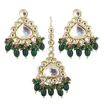 18K Gold-Plated Back Meenakari Uncut Kundan Choker Necklace Jewelry Set for Women & Girls - Rajputtrade