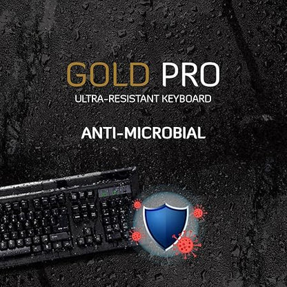 TVS ELECTRONICS Gold Pro Mechanical Keyboard, Dust & Water Resistant with 80 Million Keystrokes (60% More Life), Fitted with Mechanical Switches for Long Life, USB - Rajputtrade