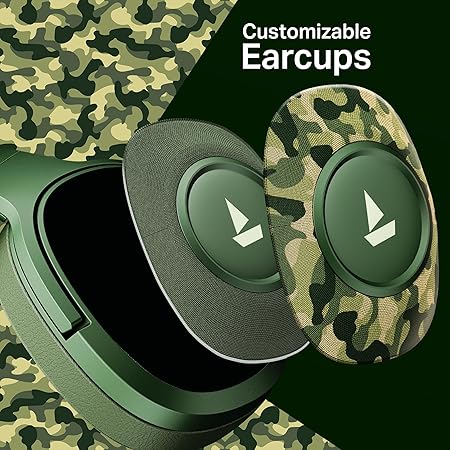 boAt 2025 Launch Rockerz Plus 550 in Ear Bluetooth Headphones, Customizable Earcups, 100Hrs Playback, 50mm Drivers, Dual Pair, Bluetooth Headphones (3 color options)